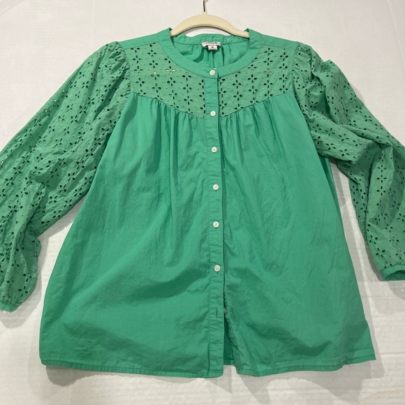 J. CREW BUTTON TOP - Picture 2 of 16